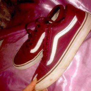 maroon vans size 7.5